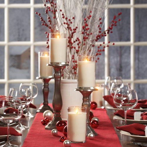 Winter Glow - Medium Pillar